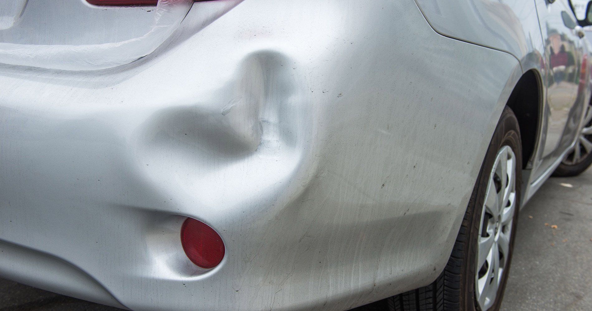Collision repair work at Mike's Auto Body & Paint